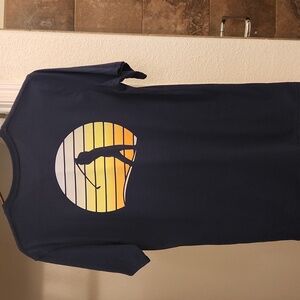 Navy Blue Men's Shirt, Golf Shirt